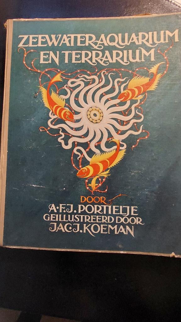 Zeewater aquarium en terrarium, Ophalen of Verzenden, Gelezen, A.F.J. Portielje, Plaatjesalbum