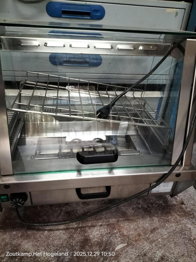 Warmhouder Vitrine - Ideaal voor Broodjes!, Ophalen, Gebruikt, Bakkerij en Slagerij