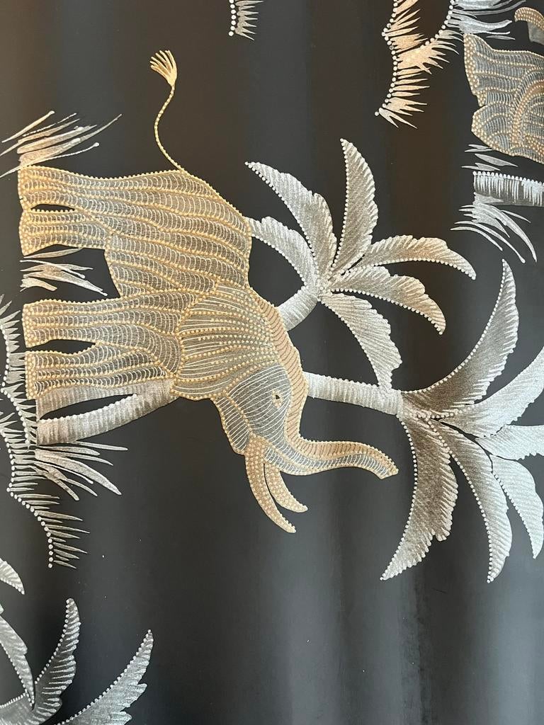 5 rol Arte behang zwart goud olifant hooked om walls Tembo, Ophalen of Verzenden, Zwart