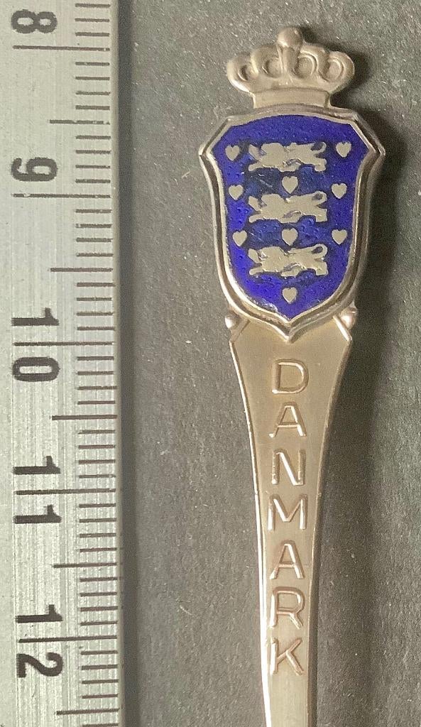 lepel, Danmark, Denemarken, emaille wapen (D1, Verzamelen, Verzenden, Gebruikt