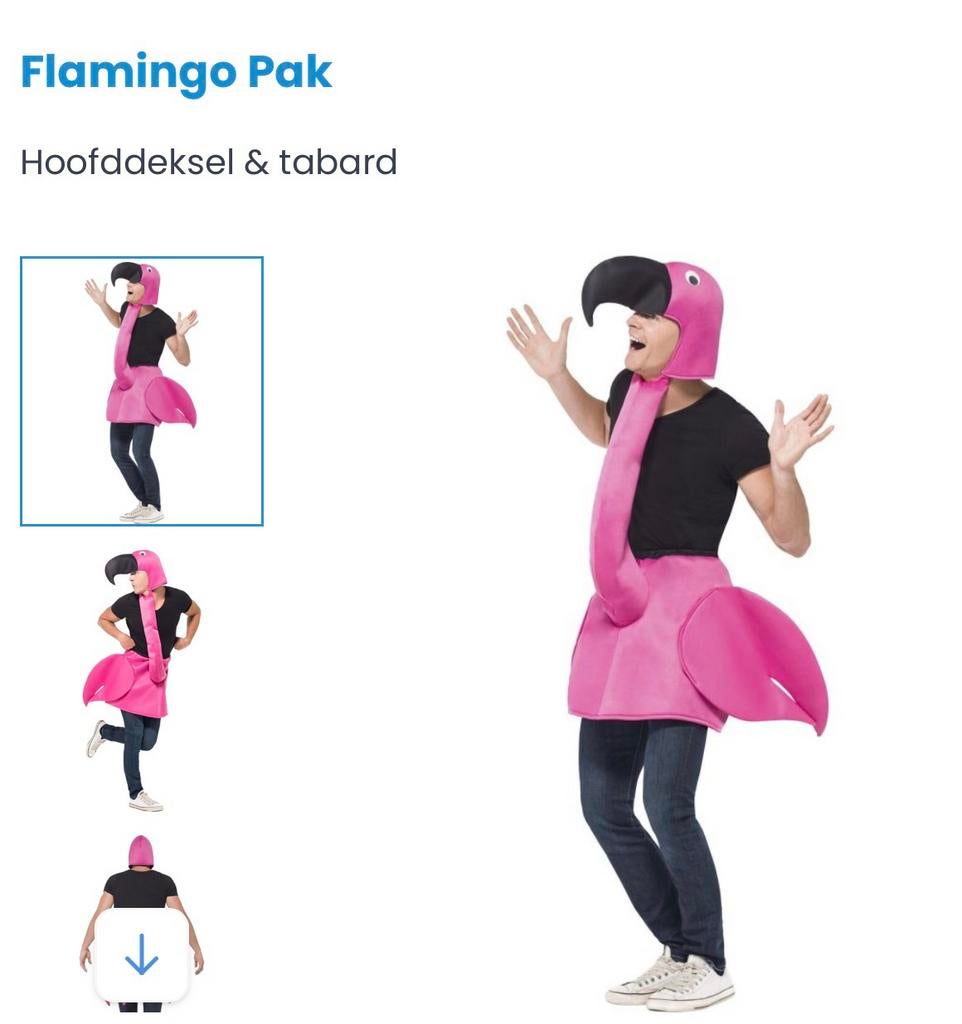 Carnaval flamingo, Carnaval, Nieuw, Kleding, Ophalen