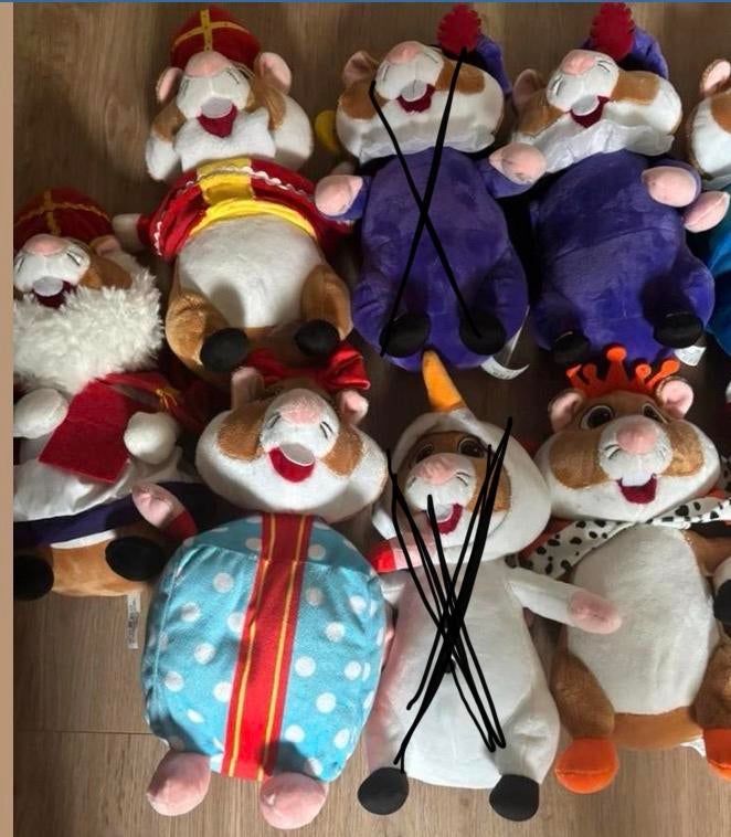 Sinterklaas en kerst hamster knuffels albert heijn, Ophalen of Verzenden, Zo goed als nieuw, Knuffel