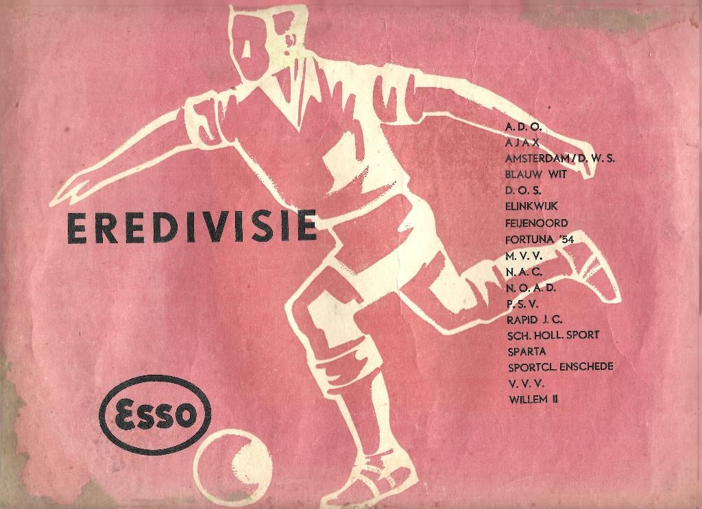 Eredivisie Esso enveloppe reclame, Verzenden, Gebruikt, Overige binnenlandse clubs, Poster, Plaatje of Sticker