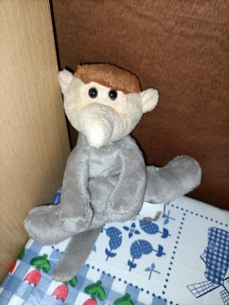 Neusaap knuffeltje Apenheul 15 cm groot, Ophalen of Verzenden, Zo goed als nieuw, Overige typen