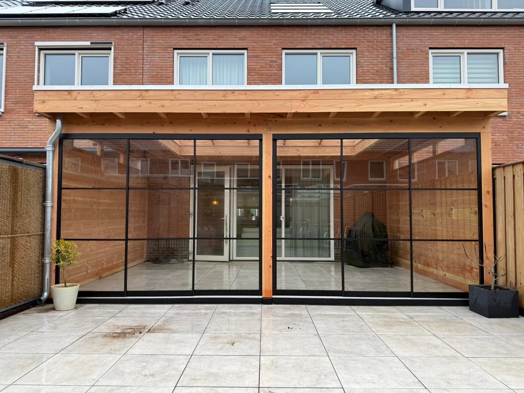 Douglas overkappingen, lichtstraten en glazen schuifwanden, Tuin en Terras, Overkappingen, Verzenden, Nieuw, Veranda