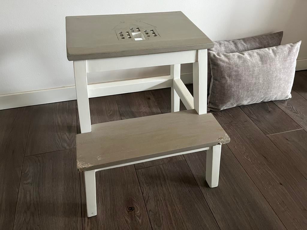 Riviera Maison Greenport stepstool (krukje/opstapje), Ophalen, Gebruikt, Hout
