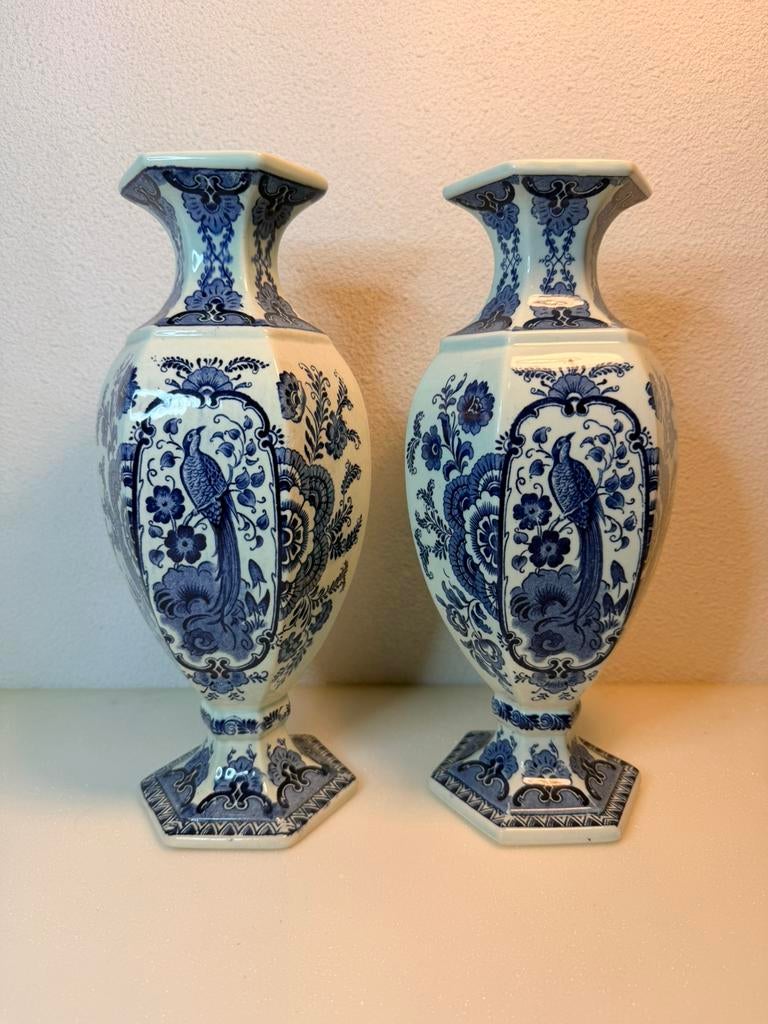 Vazen set Boch Royal Sphinkx, Antiek en Kunst, Antiek | Keramiek en Aardewerk, Ophalen of Verzenden