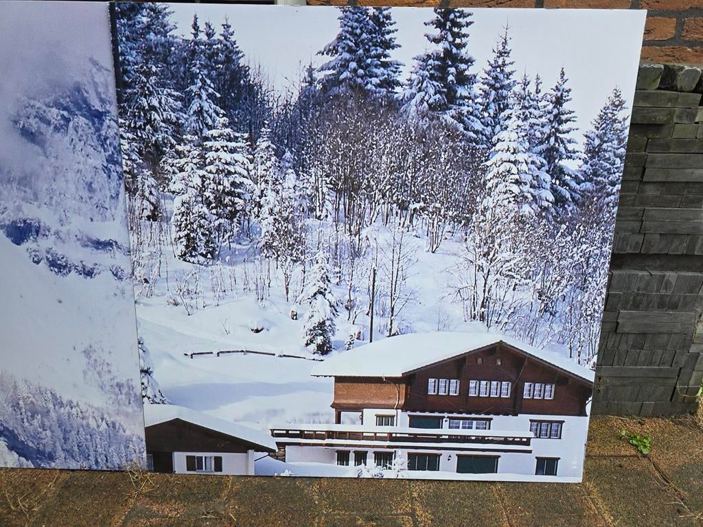 Plexiglas Achtergrond Voor Kerstdorp, Ophalen, Zo goed als nieuw, 100 tot 125 cm, Foto of Poster