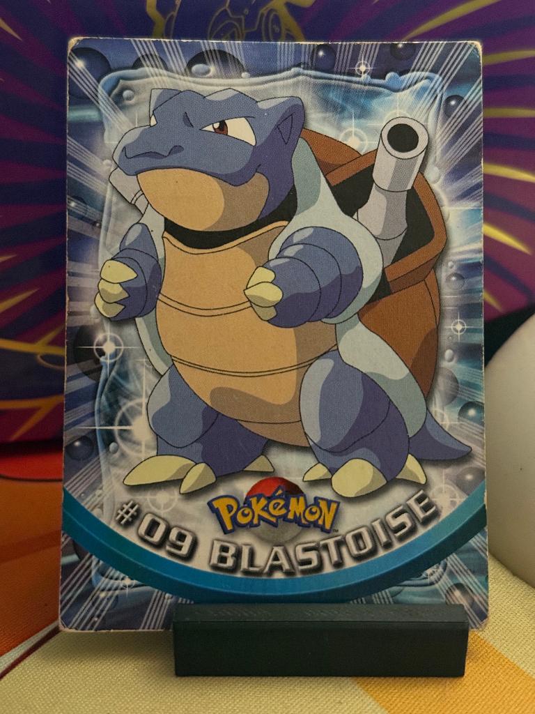 Pokemon topps blastoise 9, Ophalen of Verzenden, Gebruikt, Losse kaart