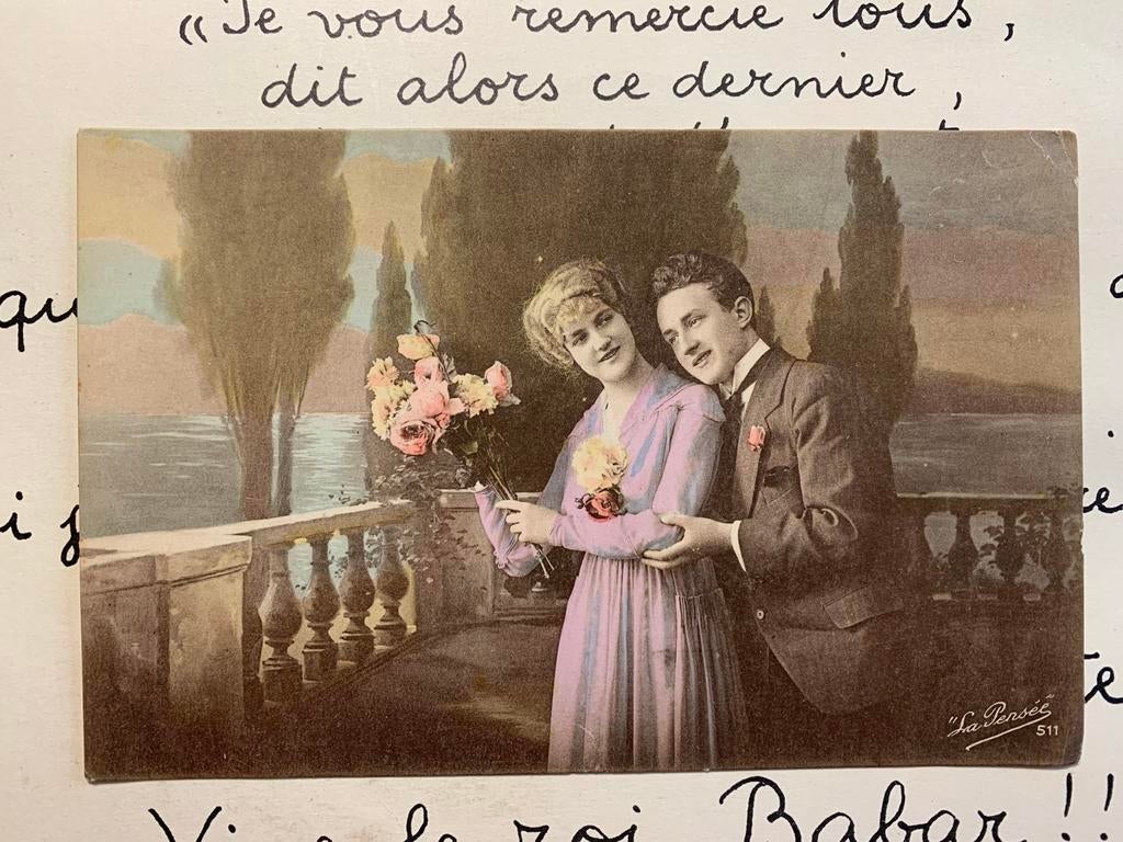 16-9-1918 Romantiek (MM), Verzamelen, Ansichtkaarten | Themakaarten, Ophalen of Verzenden, Voor 1920, Gelopen, Overige thema's