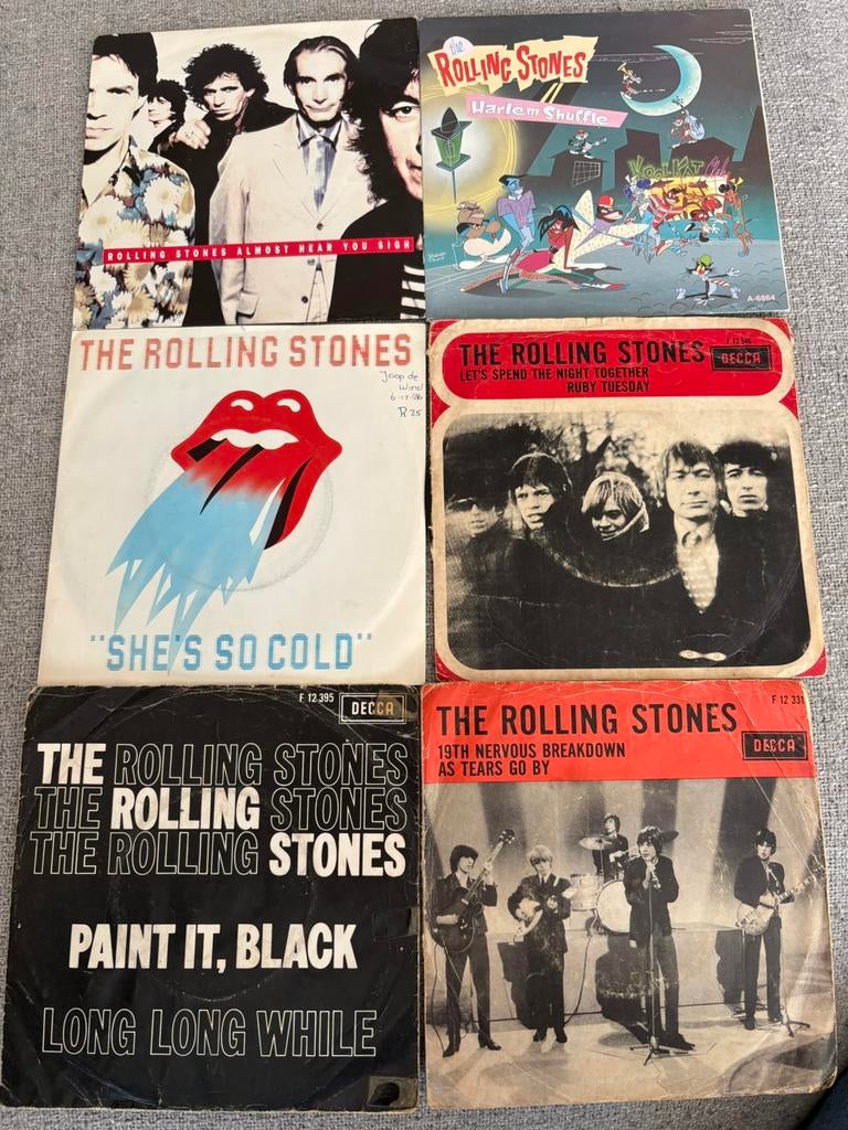 Vinyl singles verzameling The Rolling Stones (6 stuks), Cd's en Dvd's, Vinyl Singles, Ophalen of Verzenden, Gebruikt, Pop