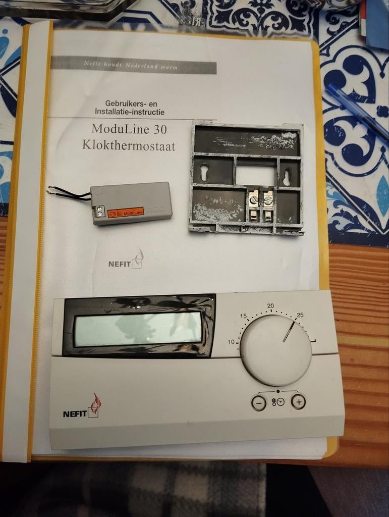 NEFIT Moduline 30 klokthermostaat & RCC module, Doe-het-zelf en Verbouw, Ophalen of Verzenden, Gebruikt