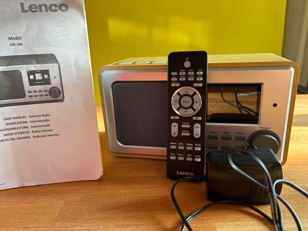Lenco DIR-100 Internetradio met Afstandsbediening, Ophalen, Zo goed als nieuw, Radio