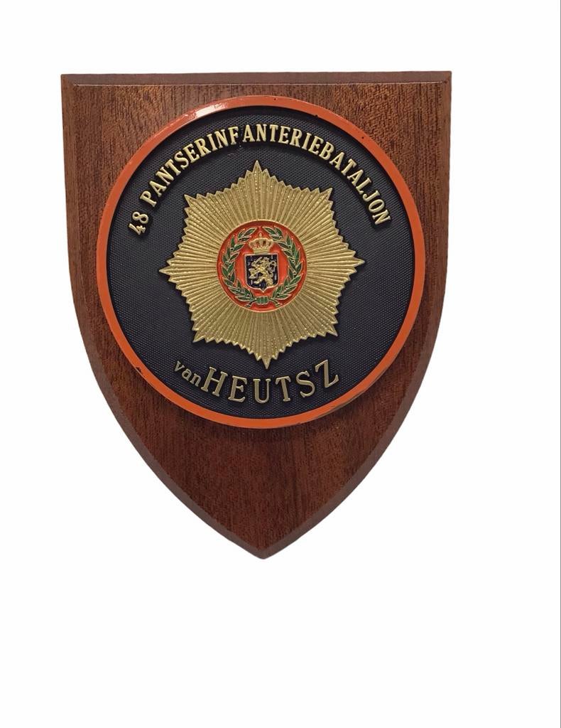 48 Pantserinfanteriebataljon van Heutsz Plaque, Spelendehollander, Info@spelendehollander.nl, Ophalen of Verzenden, 6956ap