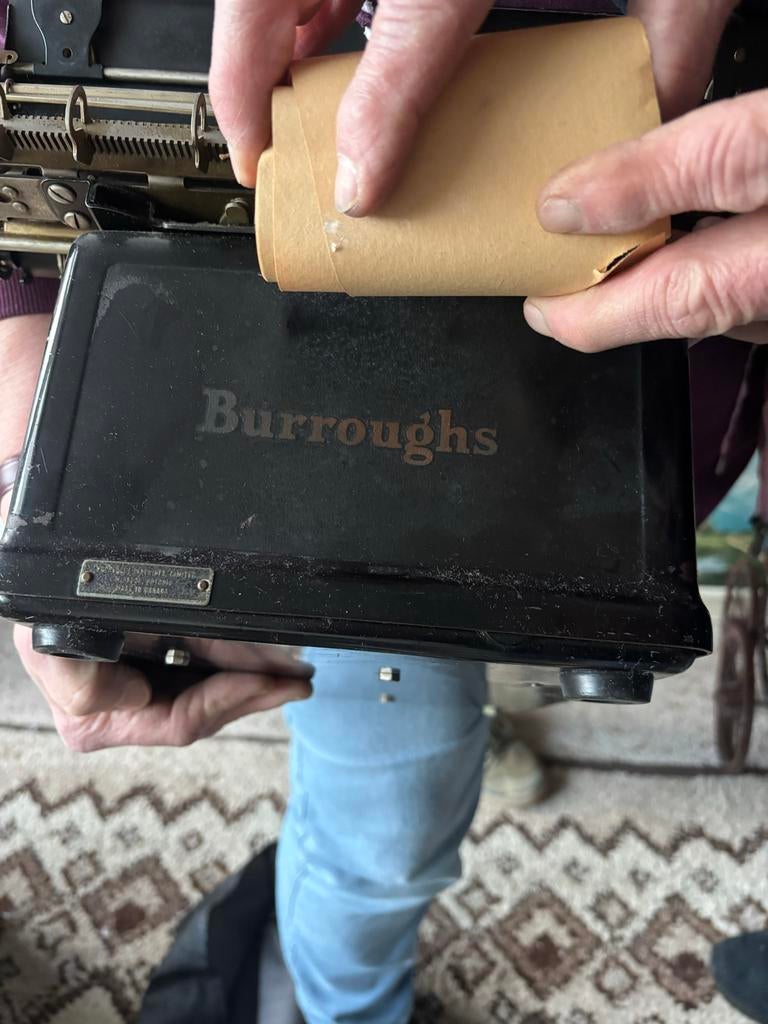 Burroughs Telmachine - Vintage Accessoire, Ophalen, Gebruikt, 10 inch, Bescherming achterkant