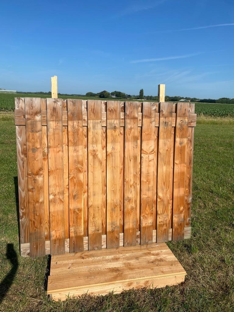 Schuttingscherm blank 180x150 Mp25029, Ophalen, Hout, Minder dan 3 meter, 1 tot 2 meter