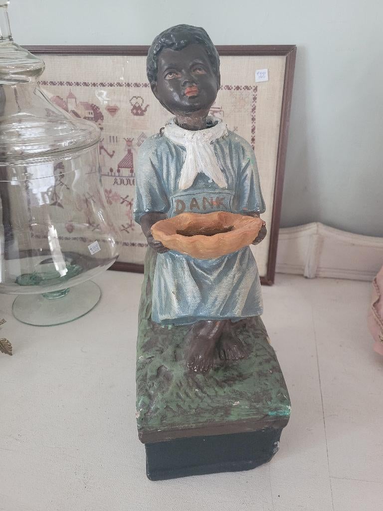 Antiek "knikengeltje" collecte bus missie bus, Ophalen of Verzenden