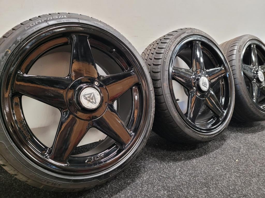 19 inch Azev Diamond 5x112 Audi VW Seat Skoda zomerbanden., Auto-onderdelen, 19 inch, Gebruikt, Azev, Ophalen of Verzenden