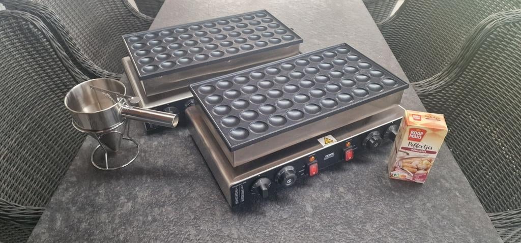 Poffertjesplaat huren - inclusief 150 poffertjes 20 euro, Ophalen of Verzenden, Overige