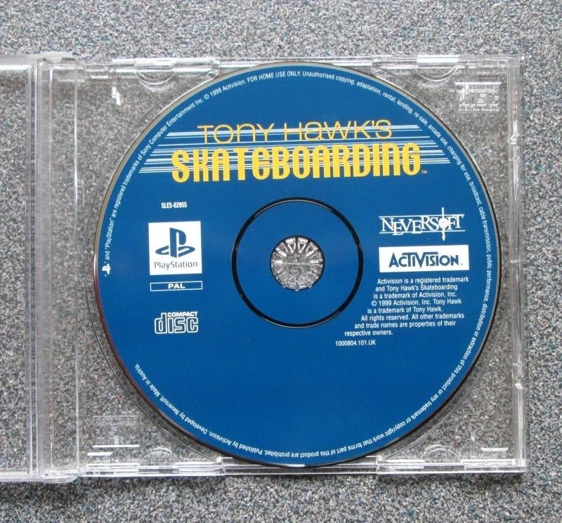 Tony Hawk's Skateboarding (Disc Only), Spelcomputers en Games, Games | Sony PlayStation 1, 1 speler, Ophalen of Verzenden, Zo goed als nieuw