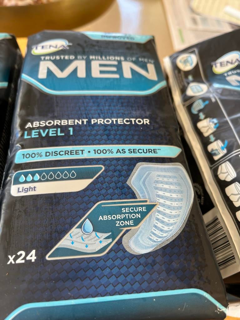 Tena Maandverband voor man, urineverlies, 7 pakken., Ophalen of Verzenden, Nieuw