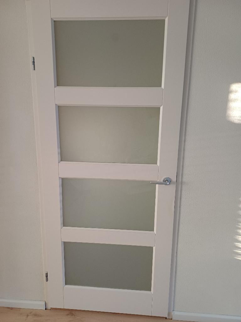 Opdek binnendeur linksdraaiend  L 2.10 x B 90 cm, Ophalen, Gebruikt, 80 tot 100 cm, Binnendeur