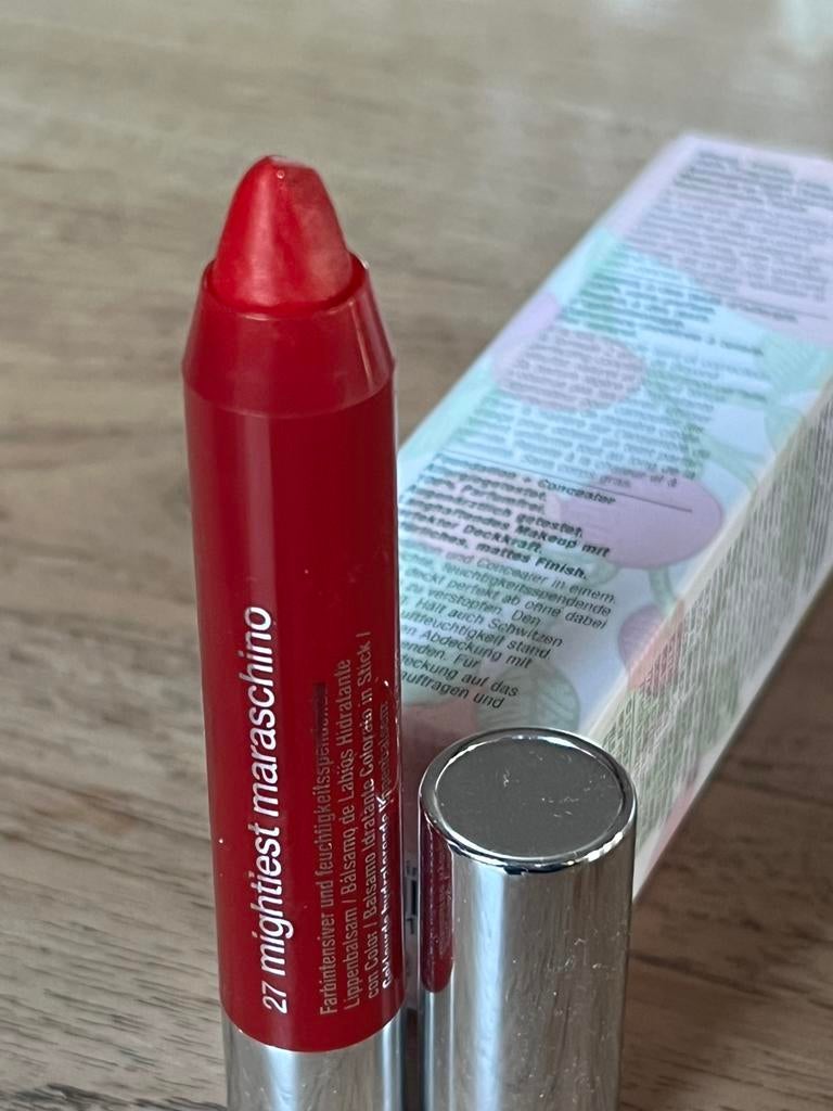 Clinique Chubby Stick Lip Balm 27 Mightiest Maraschino, Lippen, Nieuw, Ophalen of Verzenden, Make-up