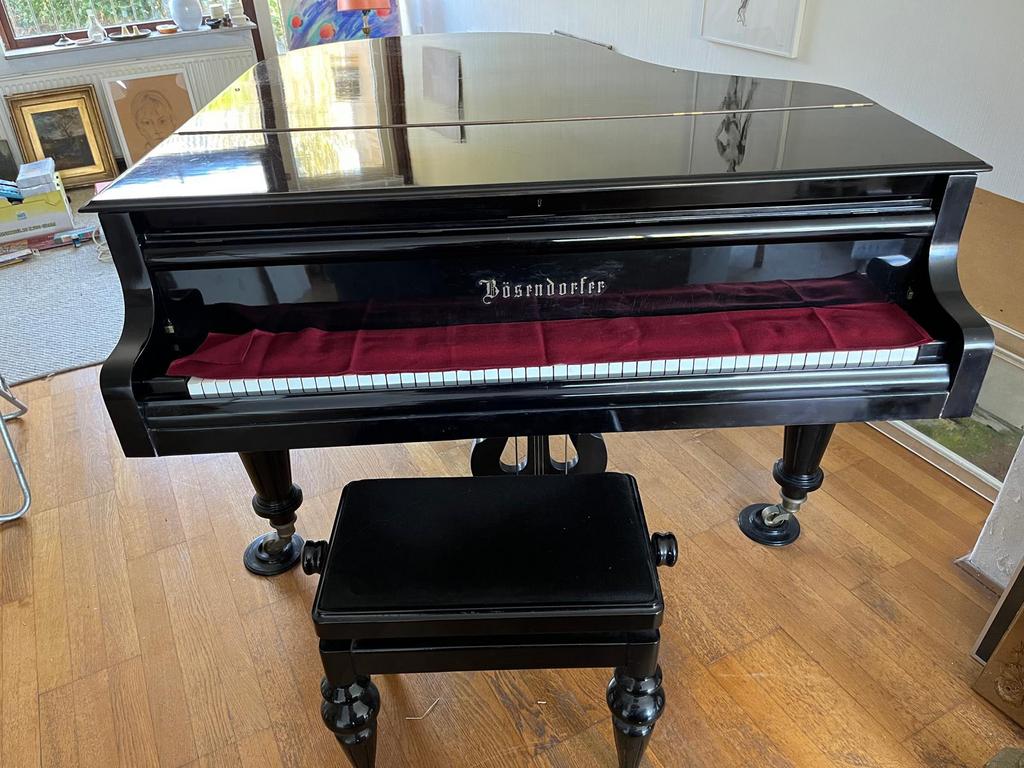 Bösendorfer Vleugel Piano - Klassieke Elegantie, Ophalen, Gebruikt, Zwart, Hoogglans