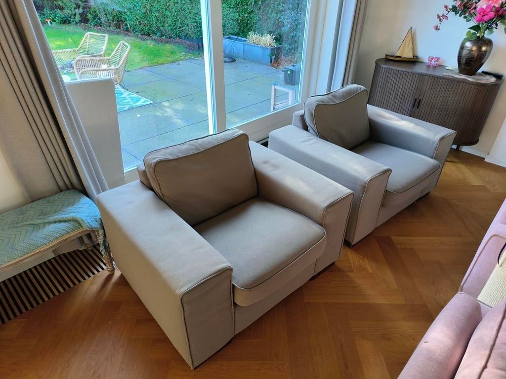 2 fauteuils, gratis af te halen, Ophalen of Verzenden, Gebruikt, 75 tot 100 cm, 75 tot 100 cm