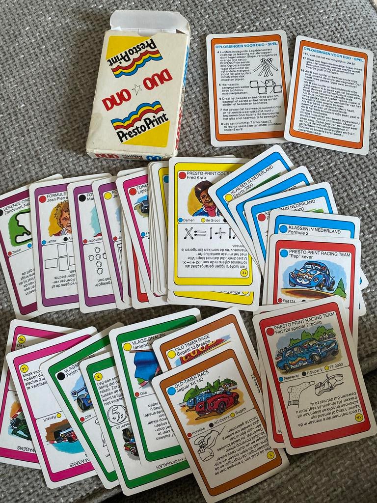 Presto Print Duo spel vintage, Ophalen of Verzenden, Gebruikt