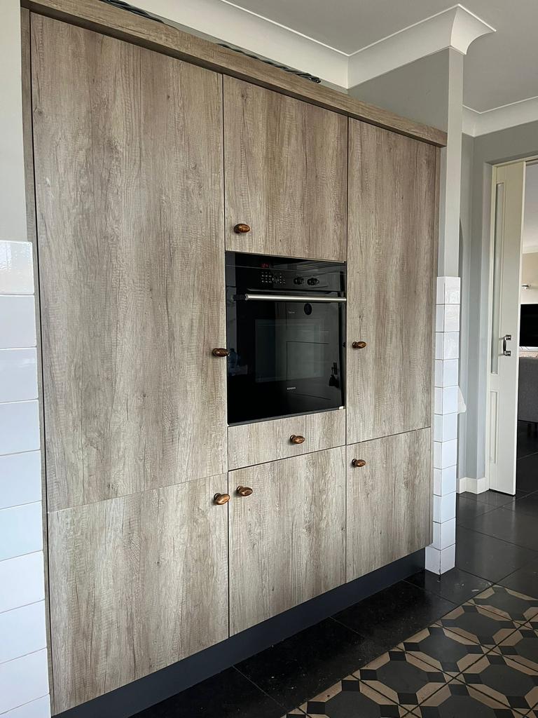 Gratis complete Mandemakers keuken met kastenwand, Ophalen, Gebruikt, Wit