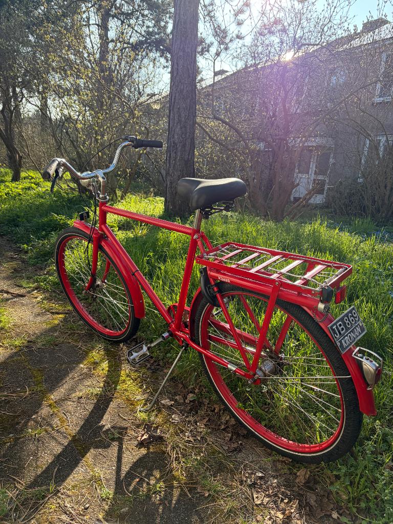 Originele rode Kronan fiets in goede staat herenfiets, 51 tot 55 cm, Ophalen, Kronan, Jaren '60 of nieuwer
