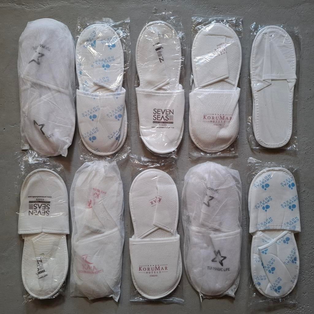 sloffen hotelslippers sauna slippers 10 paar €10,-, Ophalen of Verzenden, Nieuw