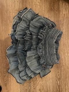 spijkerrokje met stroken Name It maat 122, Kinderen en Baby's, Kinderkleding | Maat 122, Ophalen, Gebruikt, Meisje, Jurk of Rok