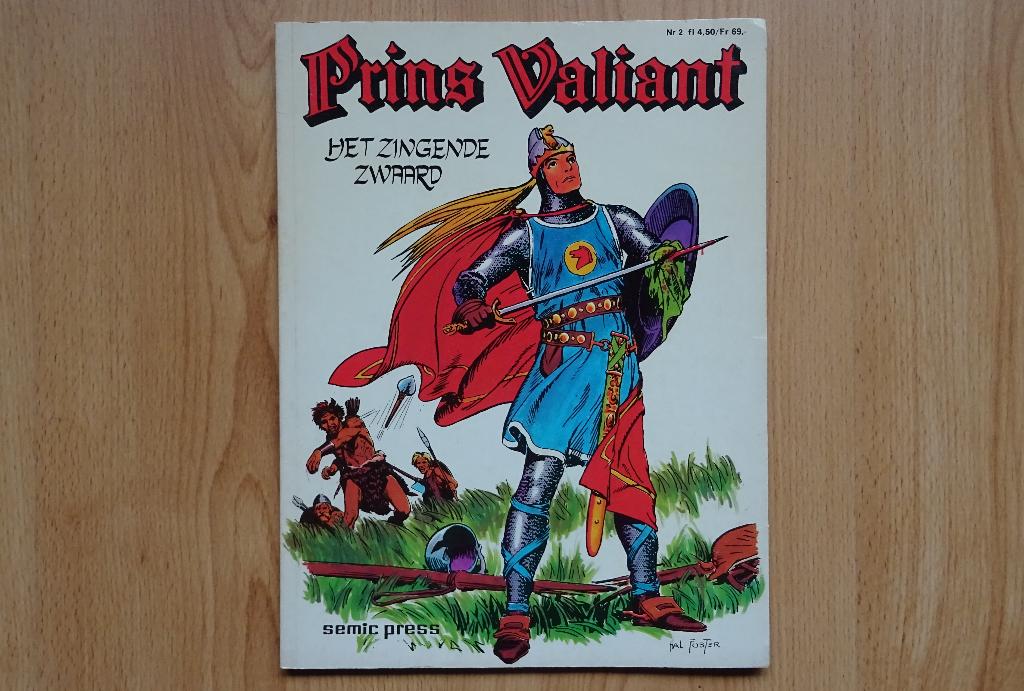 Prins Valiant, het zingende zwaard, 1e druk 1975, Eén stripboek, Ophalen of Verzenden, Gelezen