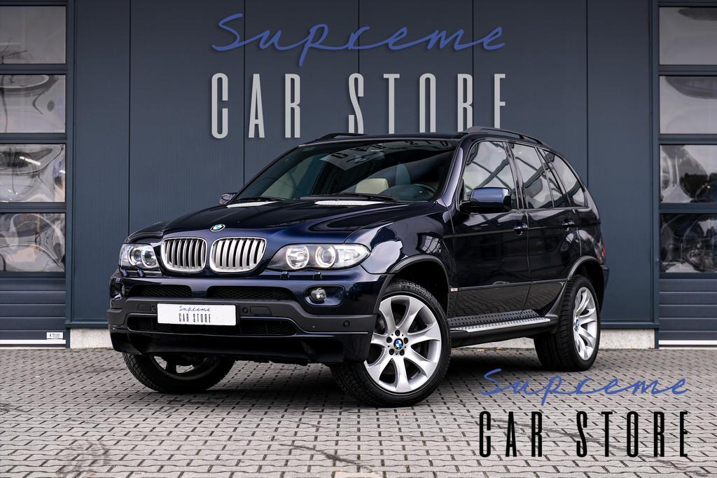 BMW X5 4.8is | Individual Maritime | HiFi DSP | Luchtvering, 2175 kg, Gebruikt, Blauw, Leder