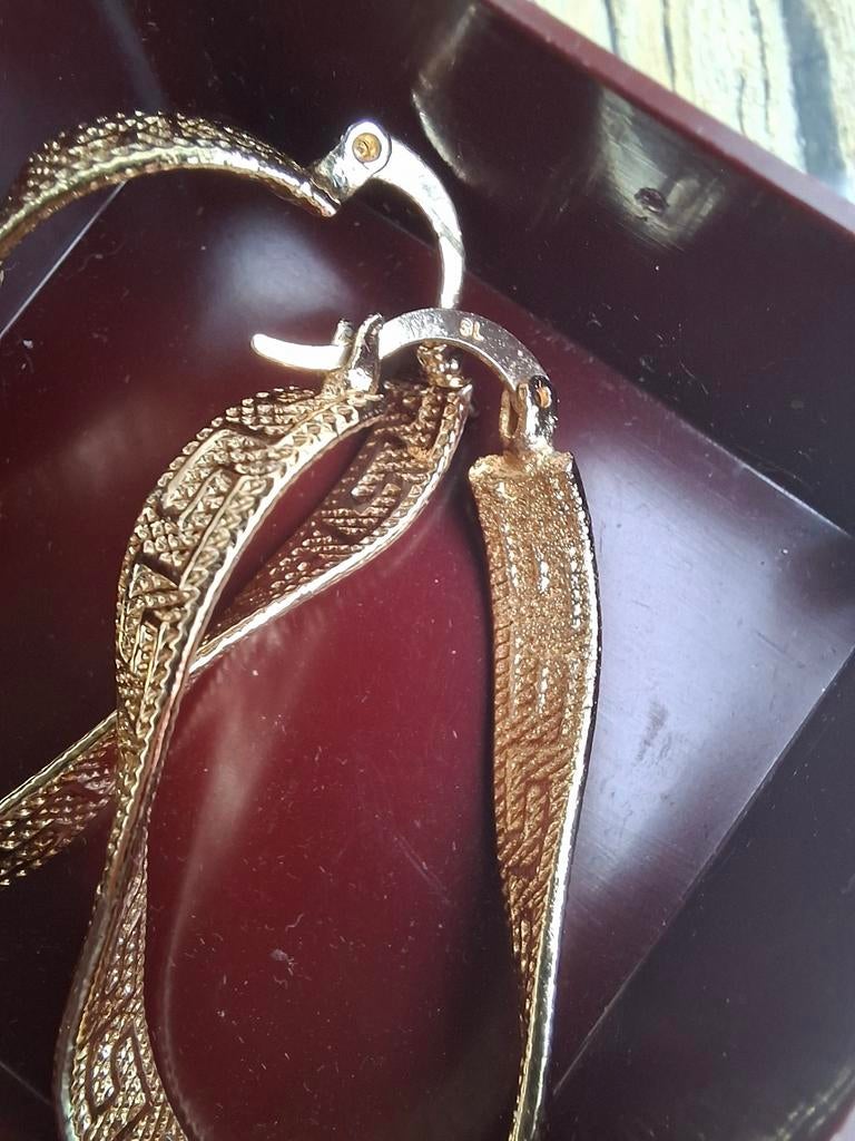 Nieuwe oorbellen mooie print, Ophalen, Nieuw, Goud, Overige materialen