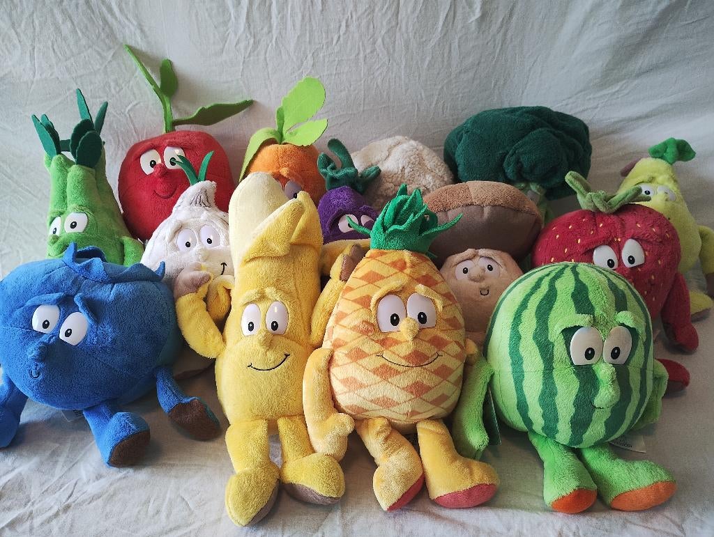 14 Goodness Gang knuffels Fruit en Groenten, Ophalen of Verzenden, Nieuw, Overige typen
