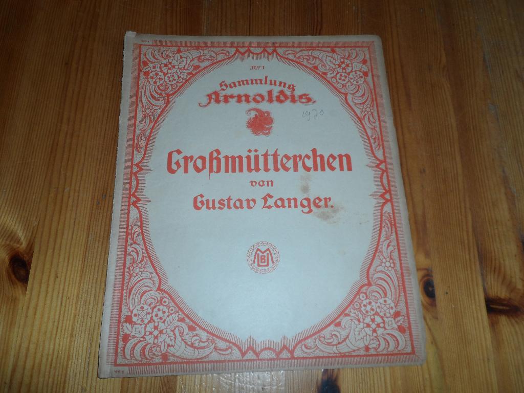 Grossmutterchen - gustav langer, Gebruikt, Ophalen of Verzenden, Artiest of Componist, Piano