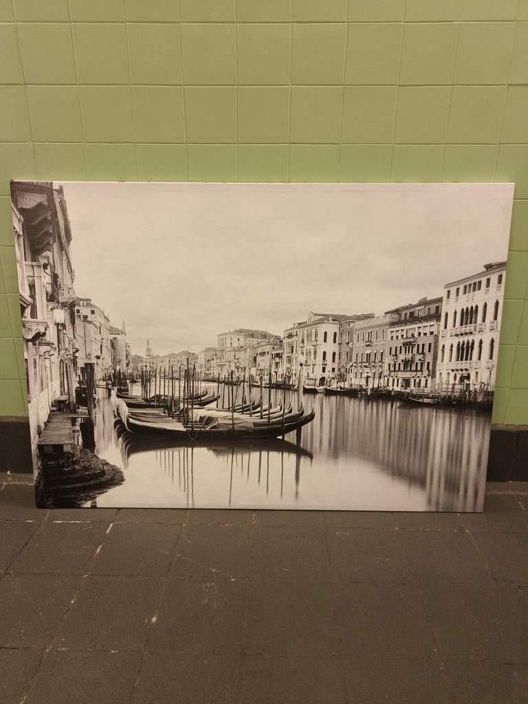 IKEA Canvas Schilderij Venetië 200x140 cm, Ophalen, 125 cm of meer, Zo goed als nieuw, Schilderij