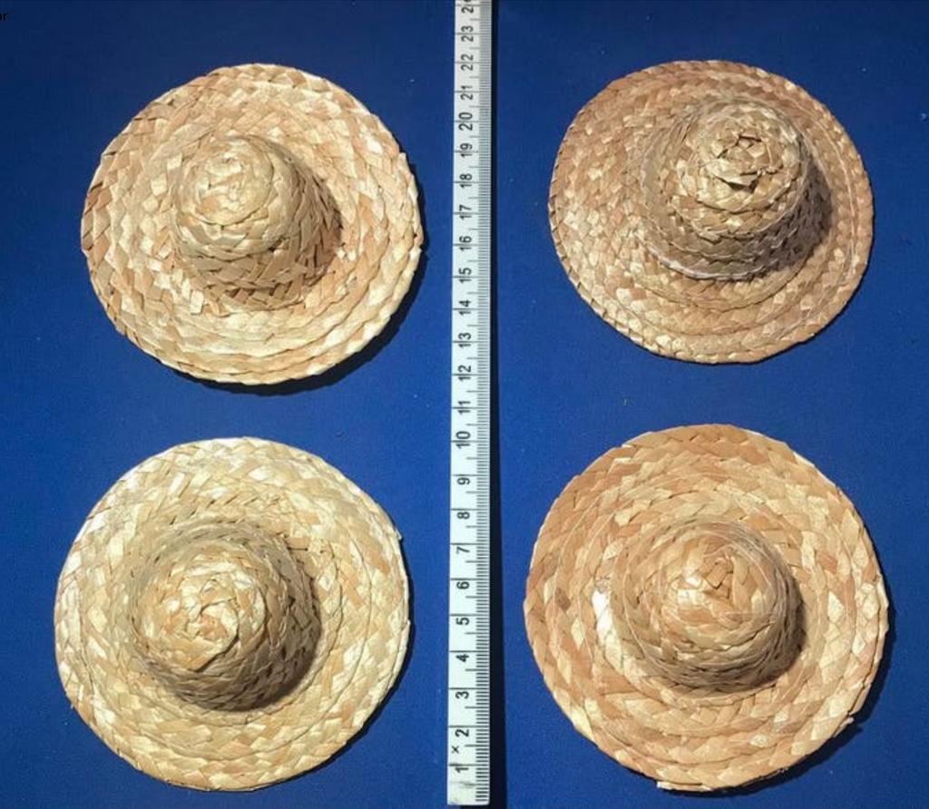 Mini poppen Strohoedjes of voor te decoreren Per Stuk, Ophalen, Nieuw