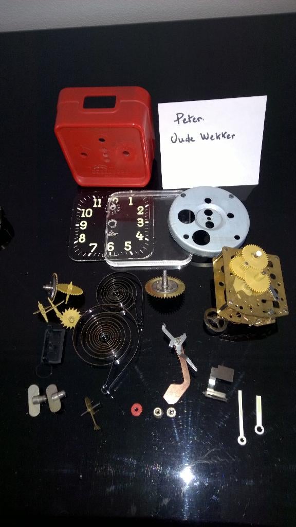 Wekker onderdelen : peter en junghans, Ophalen of Verzenden