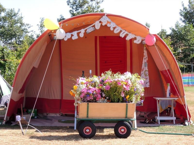 ZGAN katoenen vrijbuiter tent Wales 4 HF, Caravans en Kamperen, Tenten, Ophalen, Zo goed als nieuw