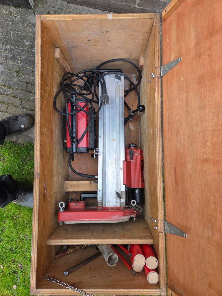Hilti kernboormachine, Ophalen, Boor- en/of Breekhamer