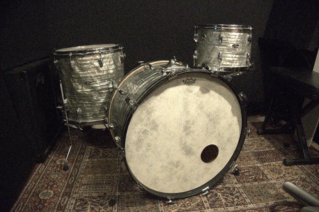 Slingerland 70s 24-13-16 Sky Blue Pearl, Ophalen, Gebruikt, Overige merken