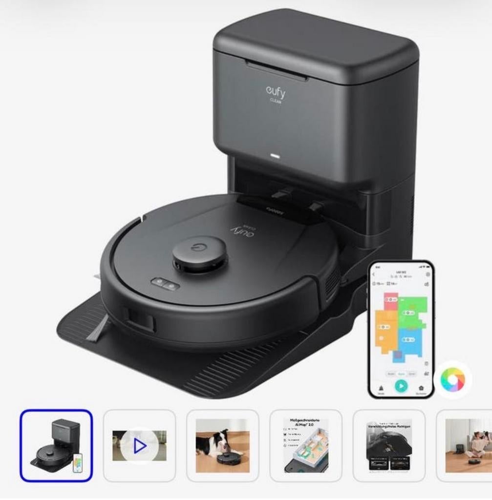 Eufy L60 Robotstofzuiger met garantie 5x gebruikt, Ophalen, Nieuw, Robotstofzuiger, Minder dan 1200 watt