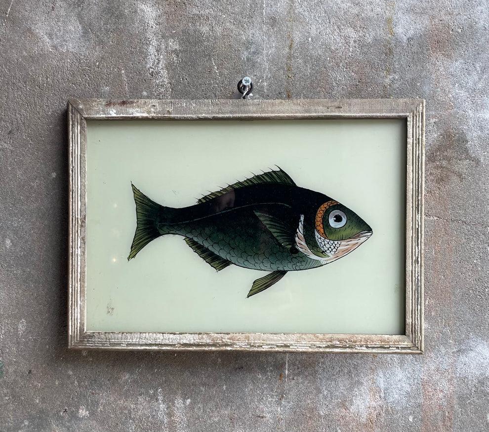 Authentiek schilderij vis, Minder dan 50 cm, Huize-Hendriks, Nieuw, Ophalen of Verzenden