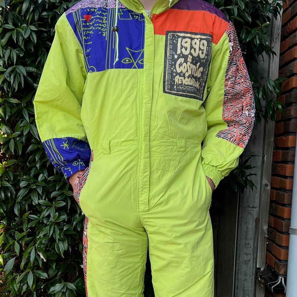 Vintage Retro Skipak (M), Kleding | Heren, Wintersportkleding, Ophalen of Verzenden, Gedragen, Maat 48/50 (M), Pak