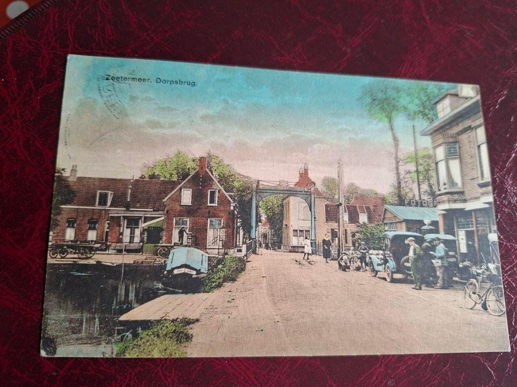 Zoetermeer Dorpsbrug 1925, Verzamelen, Ansichtkaarten | Nederland, Ophalen of Verzenden, 1920 tot 1940, Gelopen, Zuid-Holland