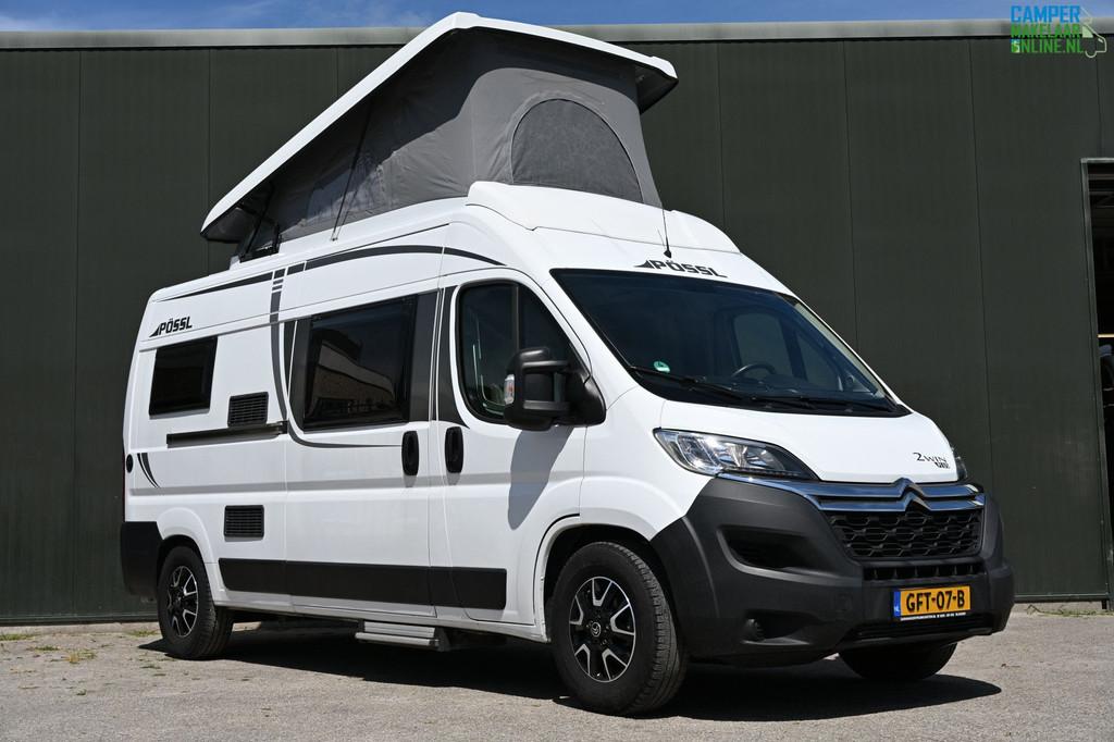 Pössl 2Win Plus 600 |2019|Slaapdak|4pers|Trekhaak|Voortent, Ringverwarming, Pössl, Bedrijf, Verwarmde buitenspiegels